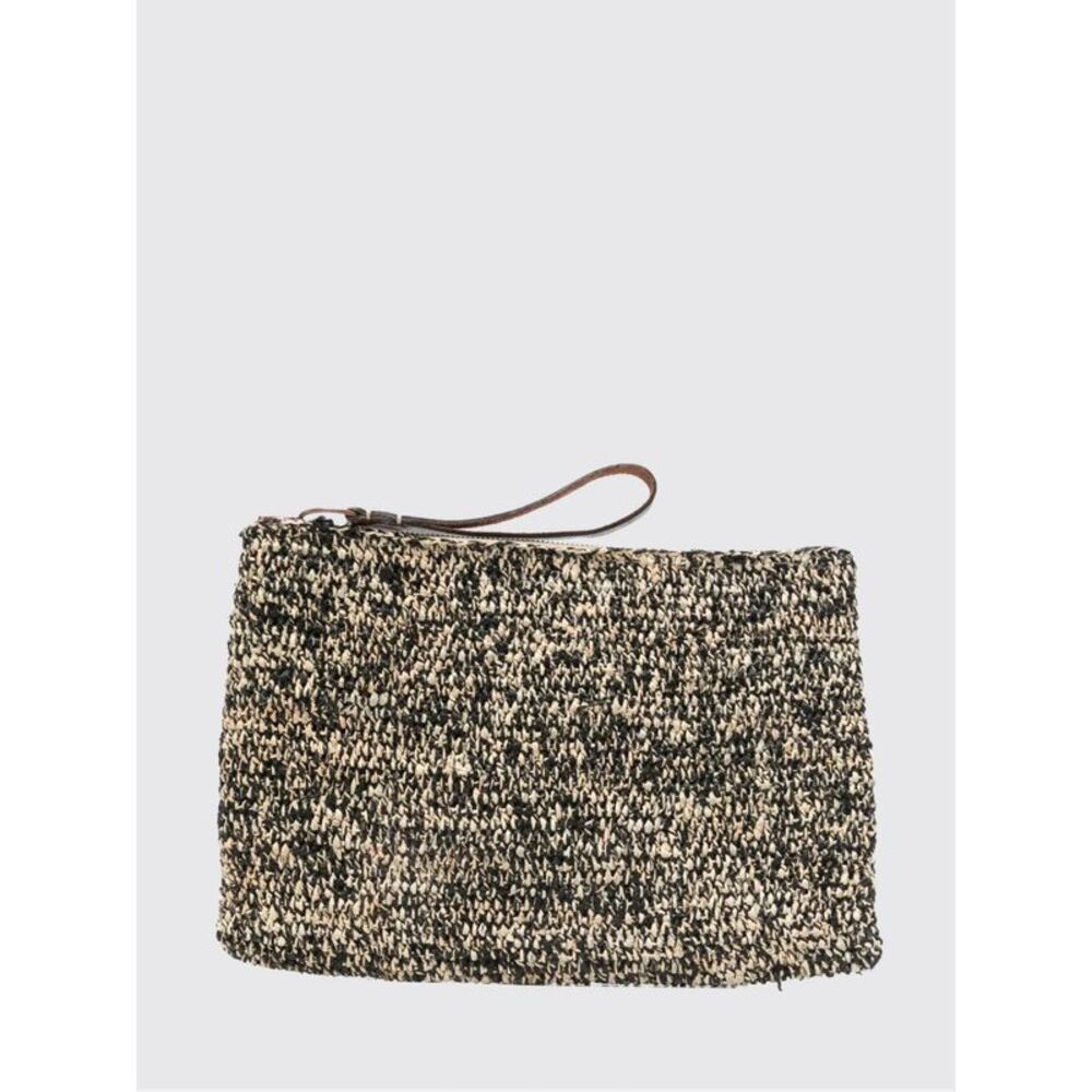 Ibeliv Women Tea Ampy Crocheted Raffia Pouch Ibeliv